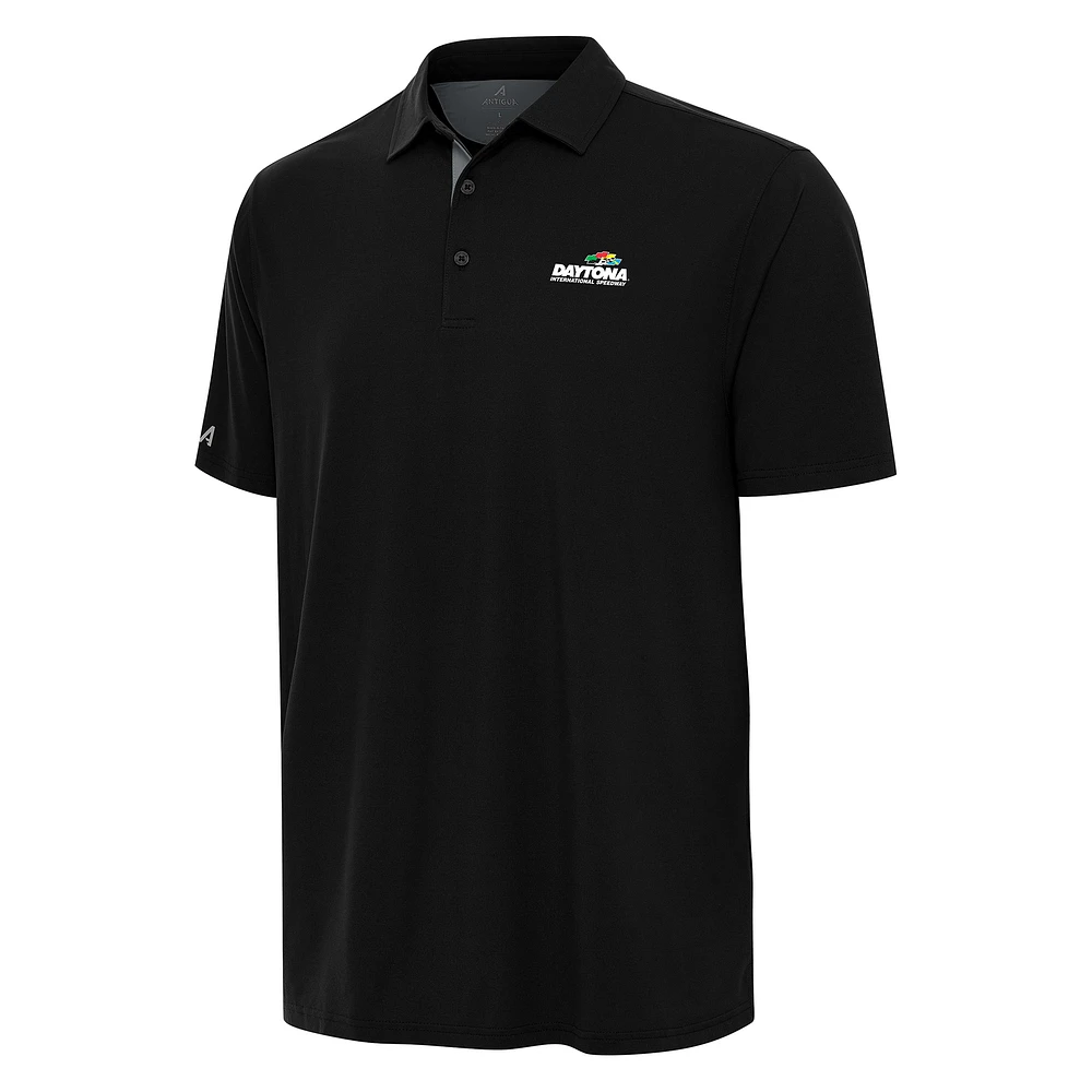 Men's Antigua Heather Gray Daytona International Speedway Era Polo