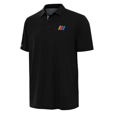 Men's Antigua Black NASCAR Era Polo