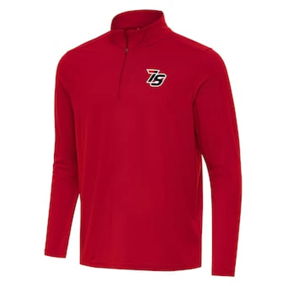 Men's Antigua Red Iowa Speedway Intent Quarter-Zip Top