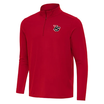 Men's Antigua Red Iowa Speedway Intent Quarter-Zip Top