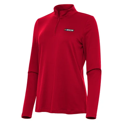Women's Antigua NASCAR Reprocess Quarter-Zip Top