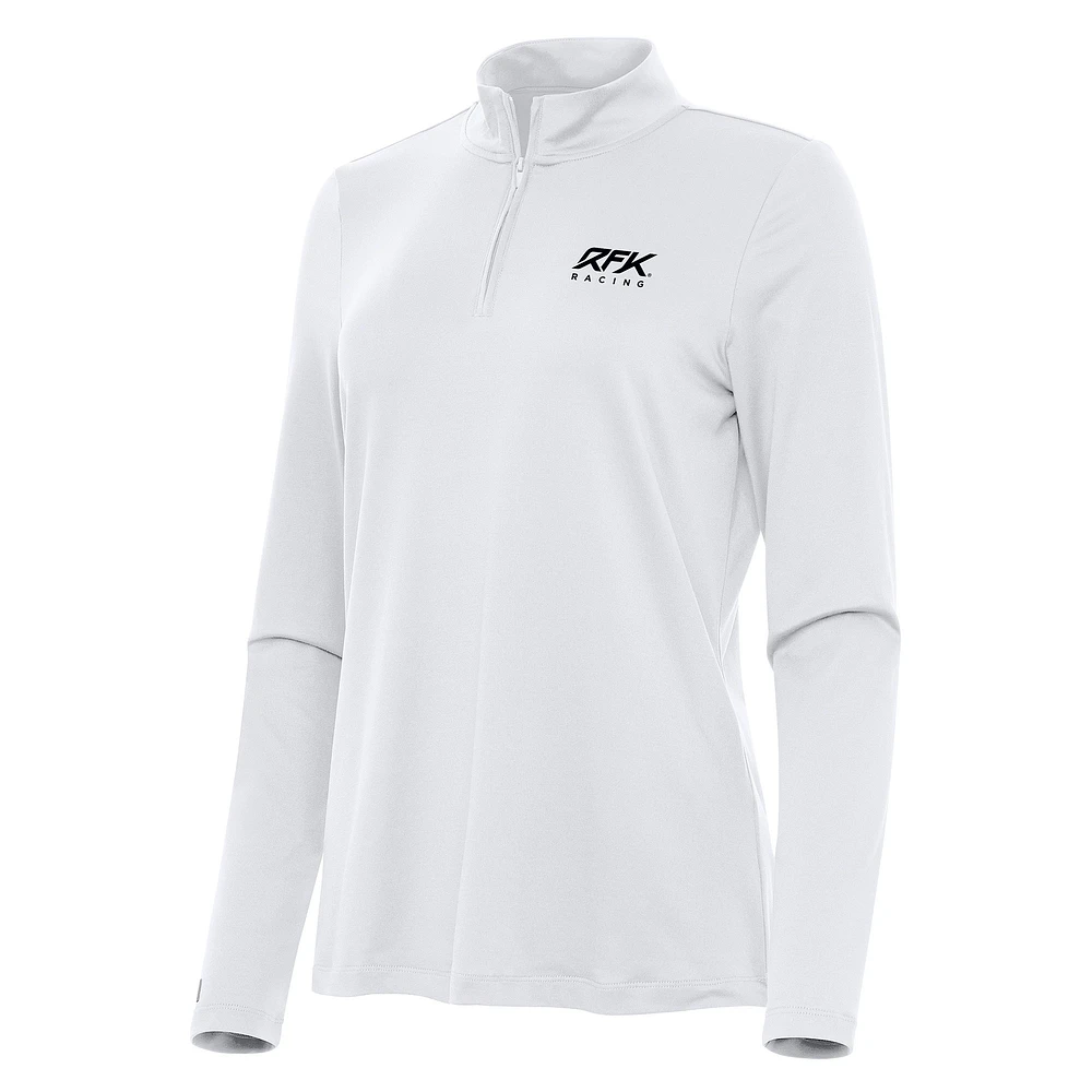 Reprocess Quarter-Zip Top Antigua White Roush Fenway Keselowski Racing