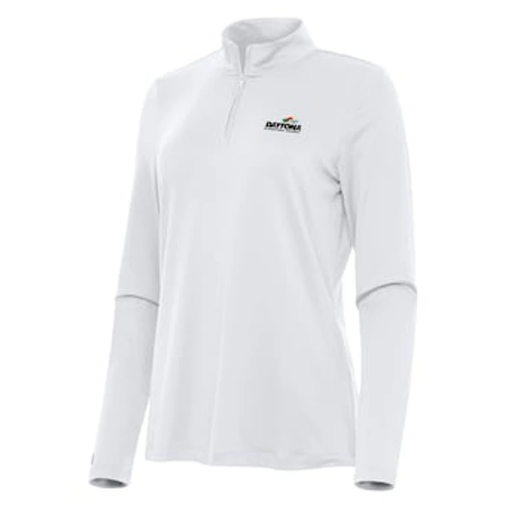 Women's Antigua Daytona International Speedway Reprocess Quarter-Zip Top