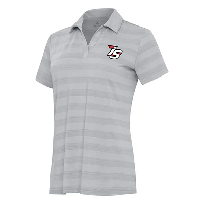Women's Antigua Gray Iowa Speedway Tunnel Polo