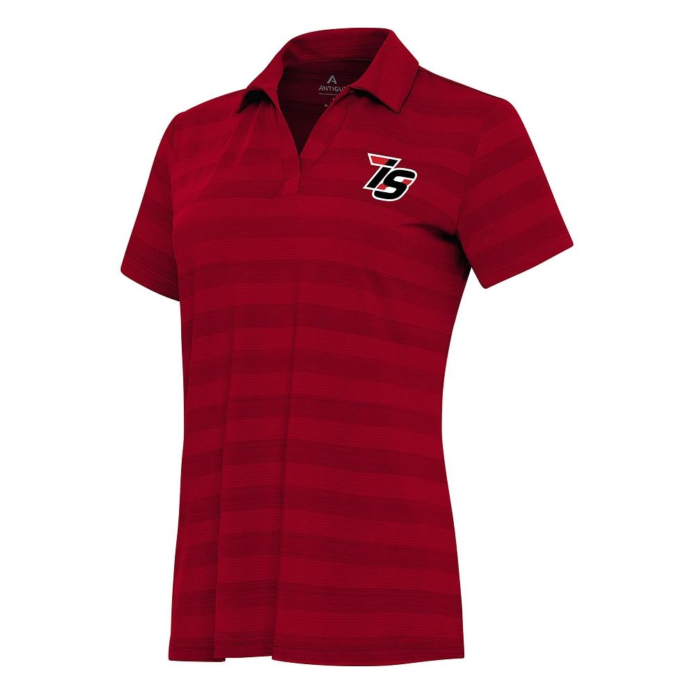Women's Antigua Red Iowa Speedway Tunnel Polo