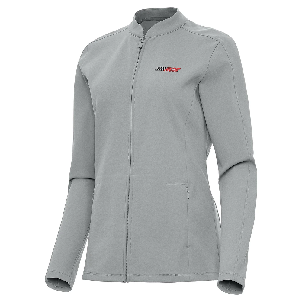 Women's Antigua Gray Richard Childress Racing Regard Full-Zip Jacket
