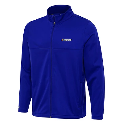 Men's Antigua Royal NASCAR Merchandise Links 2 Full-Zip Golf Jacket
