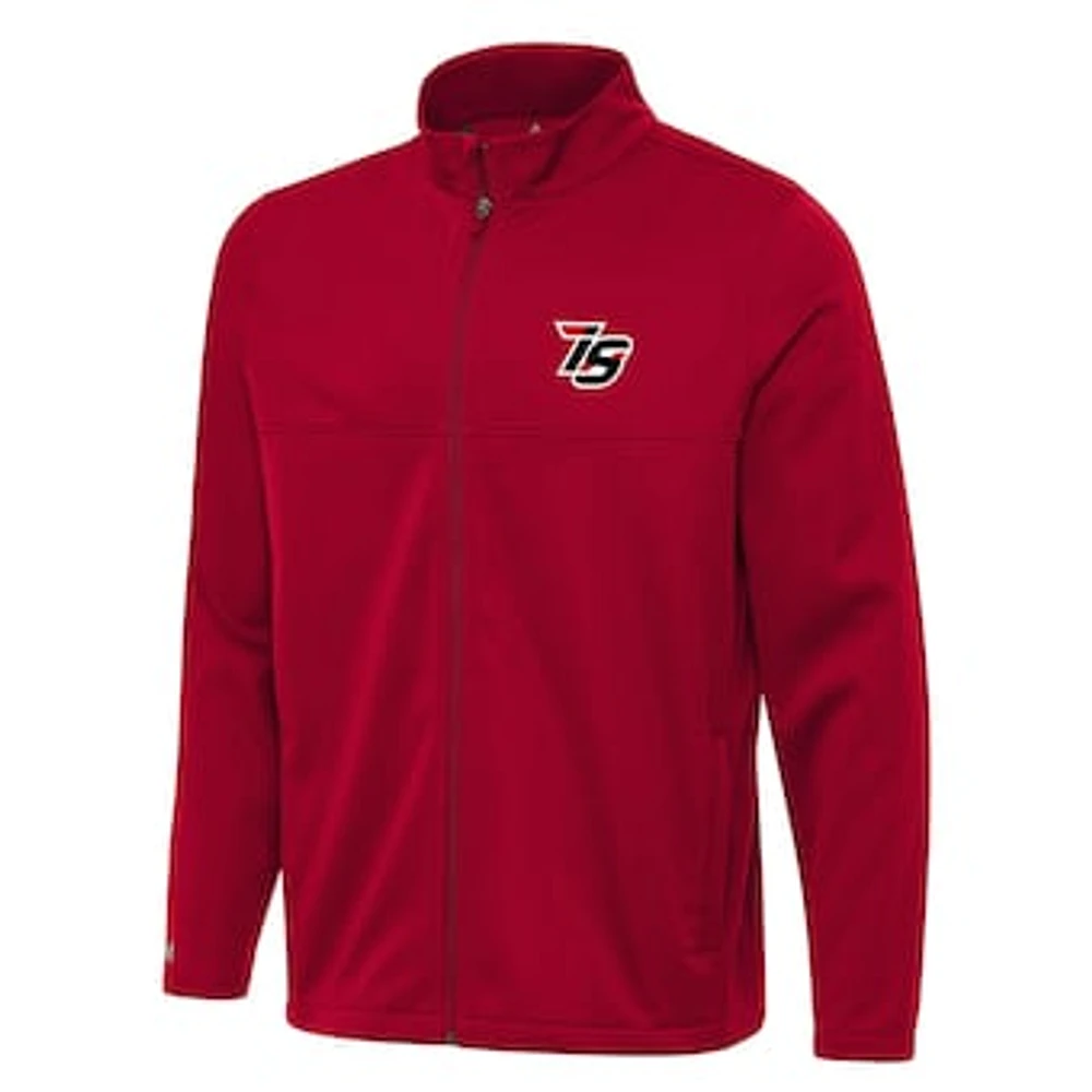 Men's Antigua Red Iowa Speedway Links 2 Full-Zip Golf Jacket