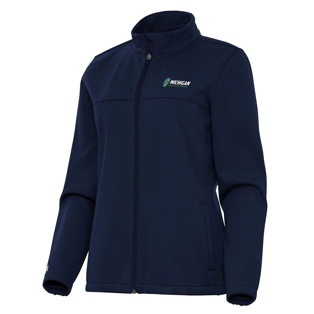 Women's Antigua Navy Michigan International Speedway Links 2 Full-Zip Golf Jacket