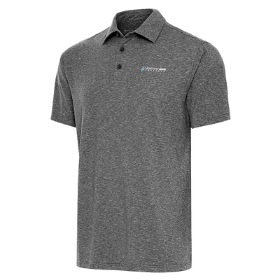 Men's Antigua Heather Homestead-Miami Speedway Big & Tall Par 3 Polo