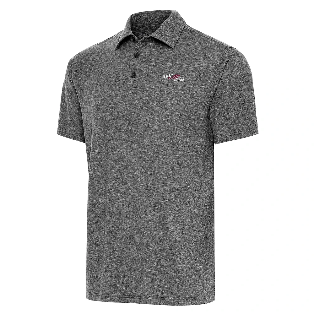 Men's Antigua Heather Black Joe Gibbs Racing Big & Tall Par 3 Polo