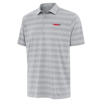 Men's Antigua Gray Martinsville Speedway Big & Tall Tunnel Polo