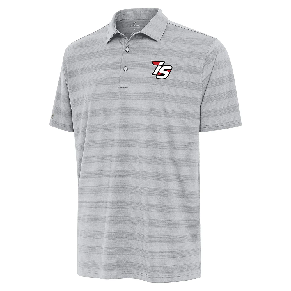 Men's Antigua Gray Iowa Speedway Big & Tall Tunnel Polo