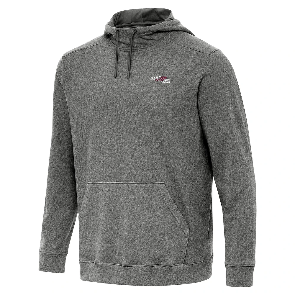 Men's Antigua Heather Joe Gibbs Racing Cloud Pullover Hoodie