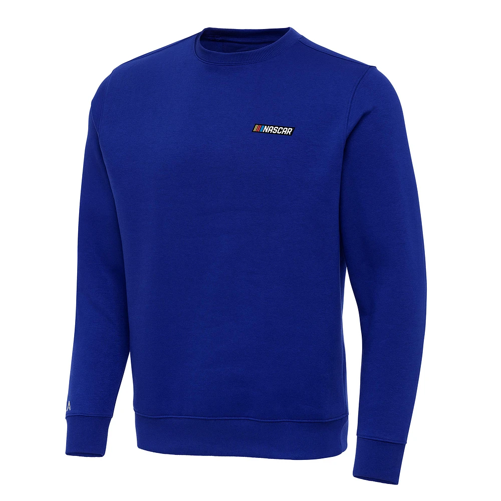 Men's Antigua Royal NASCAR Victory Pullover Sweatshirt