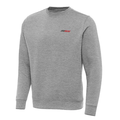 Men's Antigua Heather Gray Richard Childress Racing Victory Pullover Sweatshirt