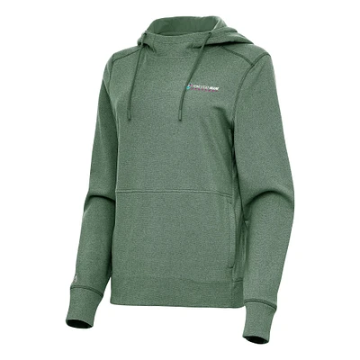 Women's Antigua Hunter Green Homestead-Miami Speedway Justice Pullover Hoodie