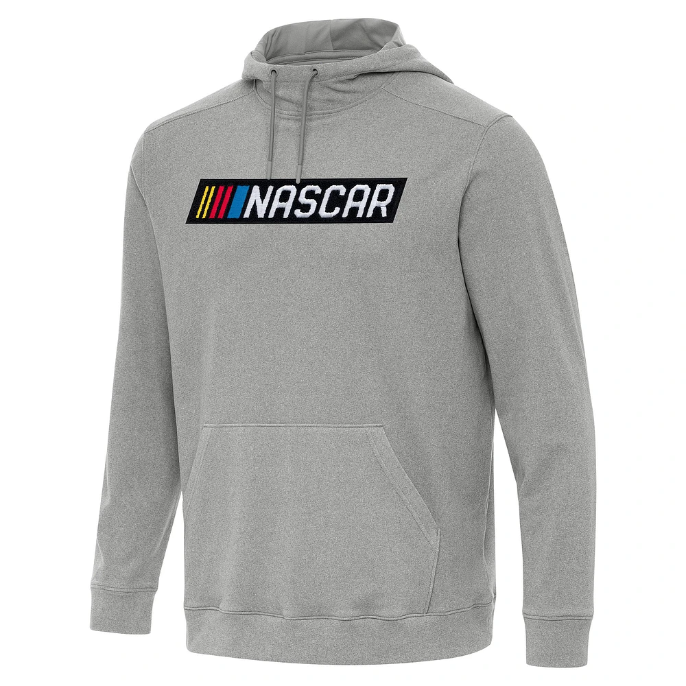 Men's Antigua Heather NASCAR Cloud Pullover Hoodie