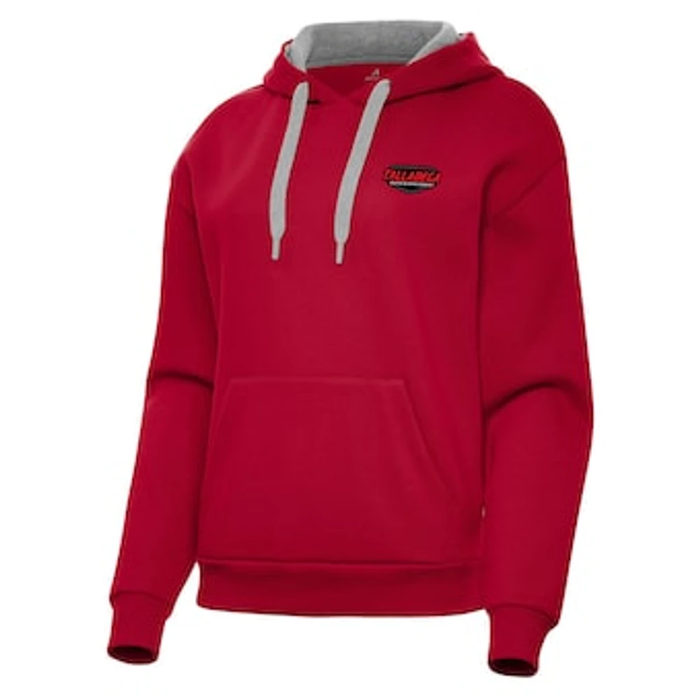 Women's Antigua Red Talladega Superspeedway Victory Pullover Hoodie