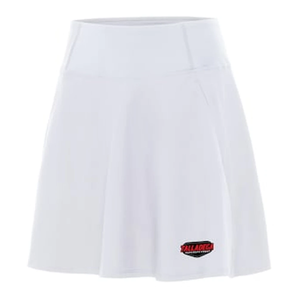 Women's Antigua White Talladega Superspeedway Chip Skort