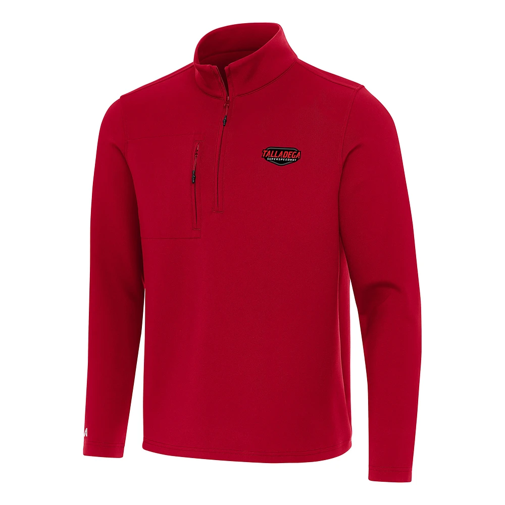 Men's Antigua Talladega Superspeedway Insider Quarter-Zip Pullover Top