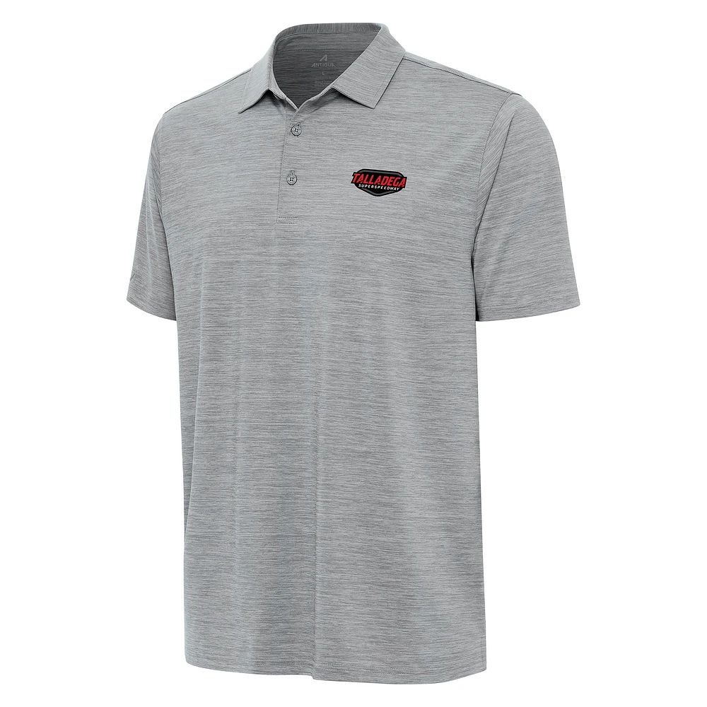 Men's Antigua Heather Talladega Superspeedway Layout Polo