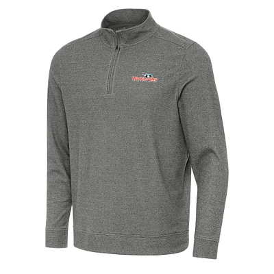 Men's Antigua Heather Watkins Glen International Subtle 1/4 Zip Pullover Direct to Film