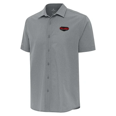 Men's Antigua Talladega Superspeedway Activate Full-Button Short Sleeve Top