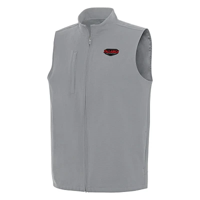Men's Antigua Gray Talladega Superspeedway Regard Full-Zip Vest