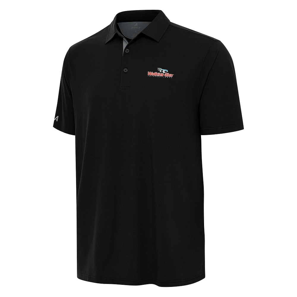 Men's Antigua Heather Gray Watkins Glen International Era Polo