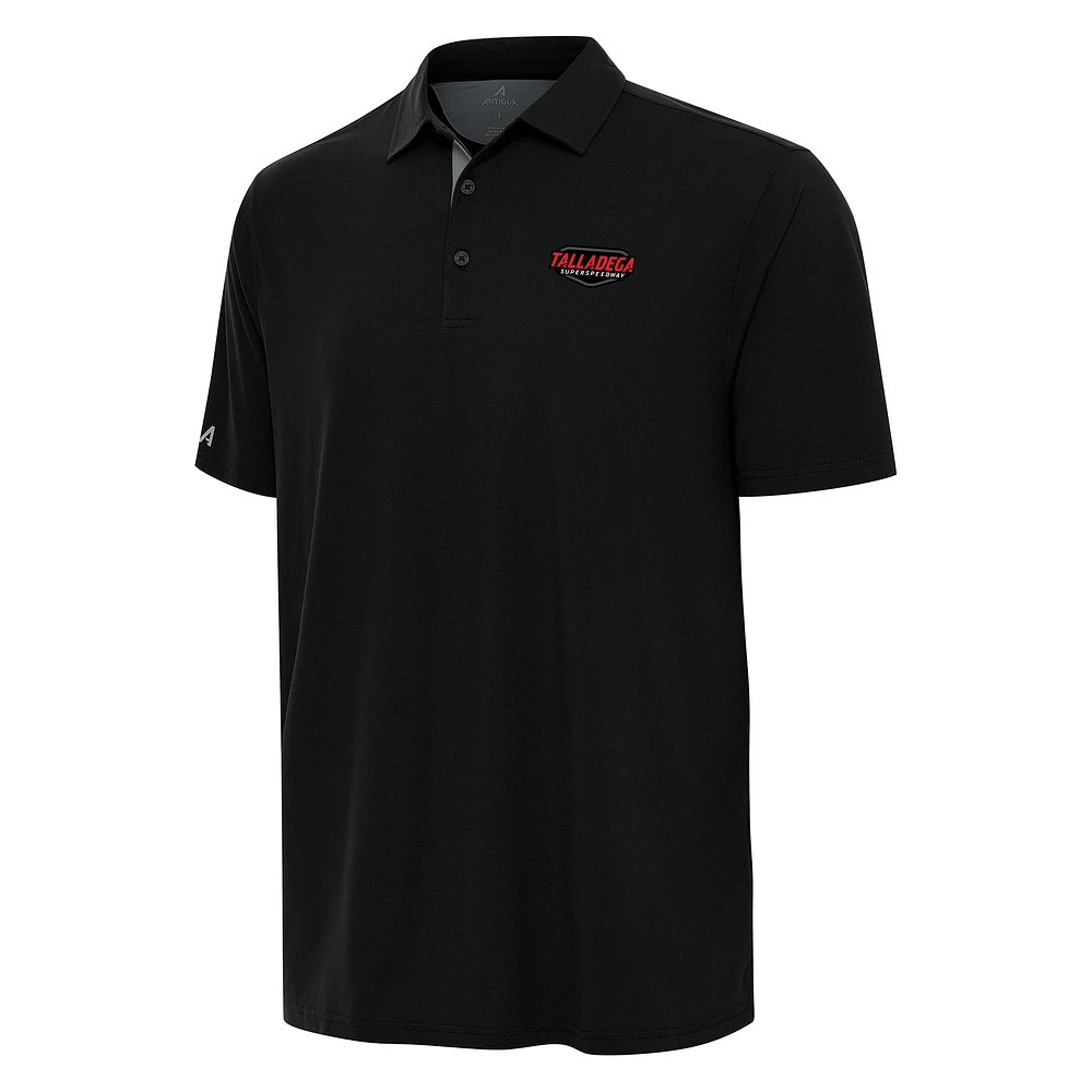 Men's Antigua Heather Gray Talladega Superspeedway Era Polo