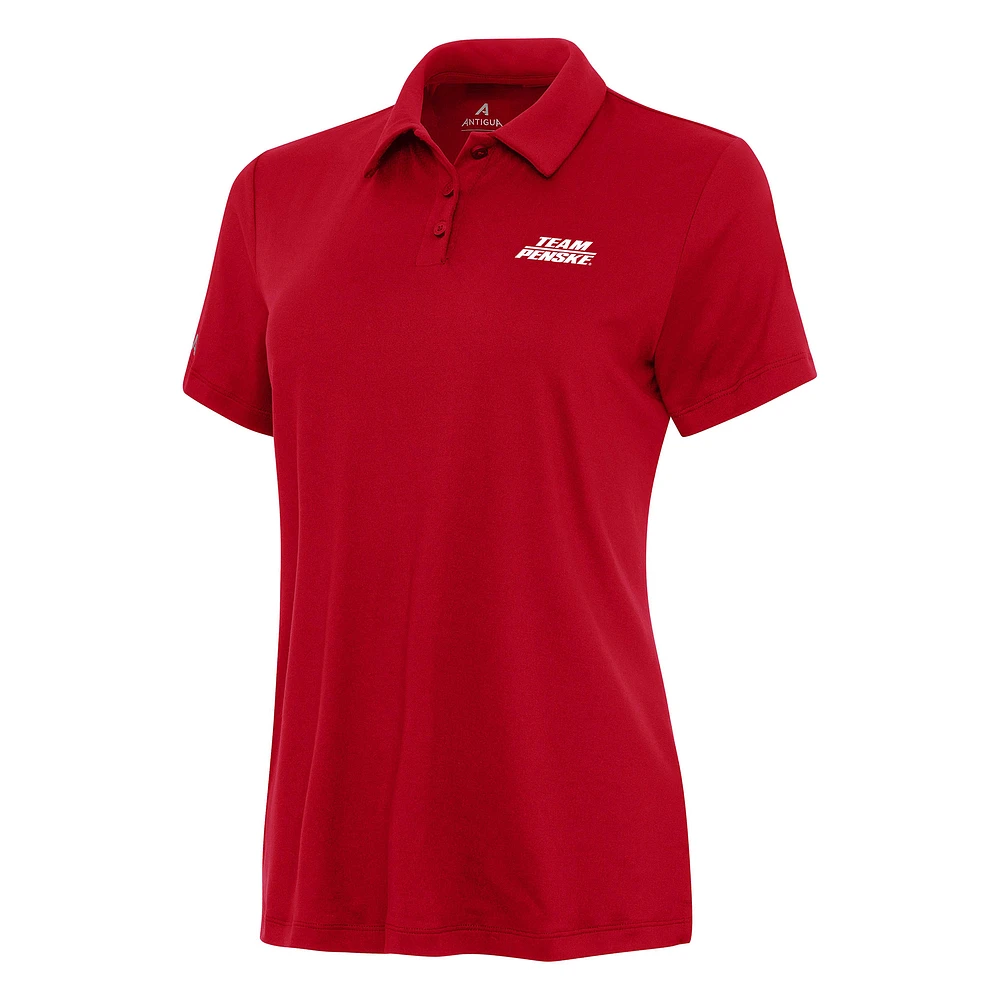 Women's Antigua Red Team Penske Reprocess Polo