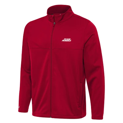 Men's Antigua Red Team Penske Links 2 Full-Zip Golf Jacket