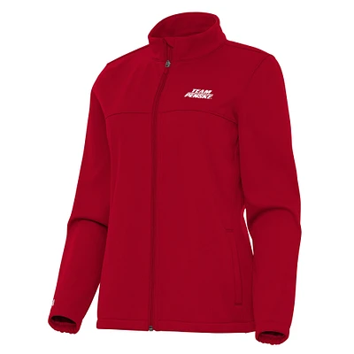 Women's Antigua Red Team Penske Links 2 Full-Zip Golf Jacket