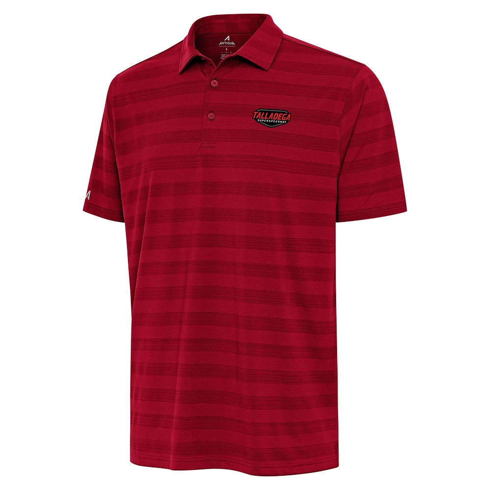 Men's Antigua Red Talladega Superspeedway Big & Tall Tunnel Polo