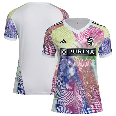Women's adidas White St. Louis CITY SC 2025 Pride Pre-Match Top