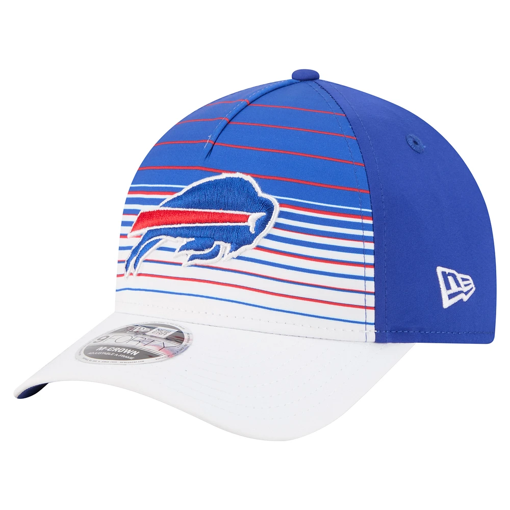 Men's New Era White/Royal Buffalo Bills Adventure Gradient 9FORTY M-Crown A-Frame Adjustable Hat