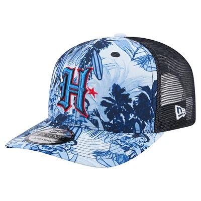 Men's New Era Navy Houston Texans Hula Trucker 9SEVENTY Adjustable Hat