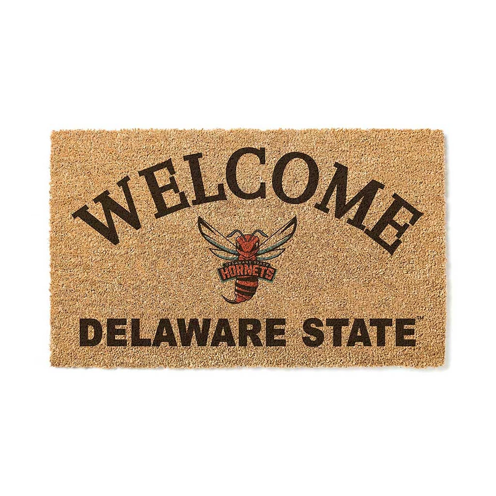 Delaware State Hornets 18" x 34" Welcome Coir Doomat