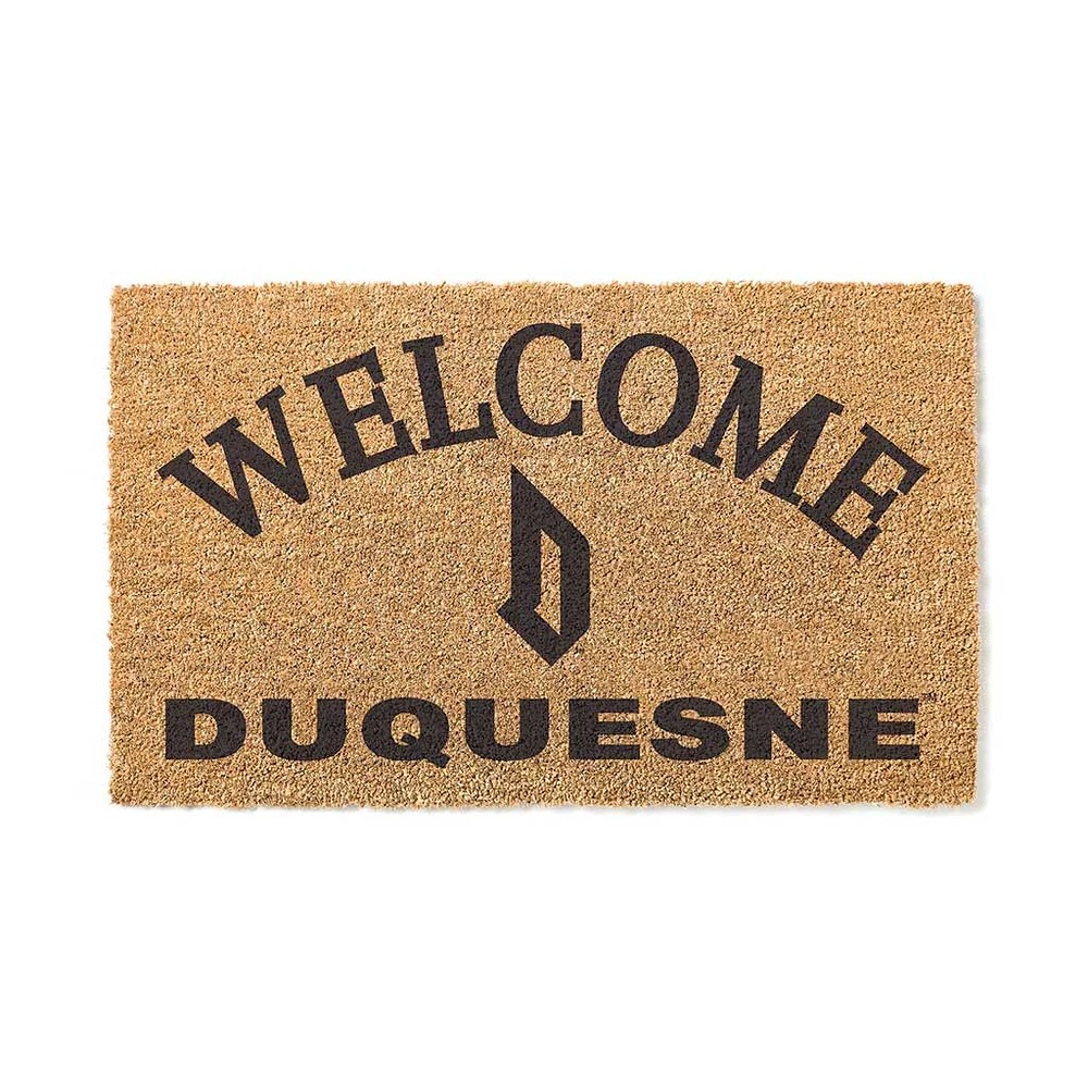 Duquesne Dukes 18" x 34" Welcome Coir Doomat