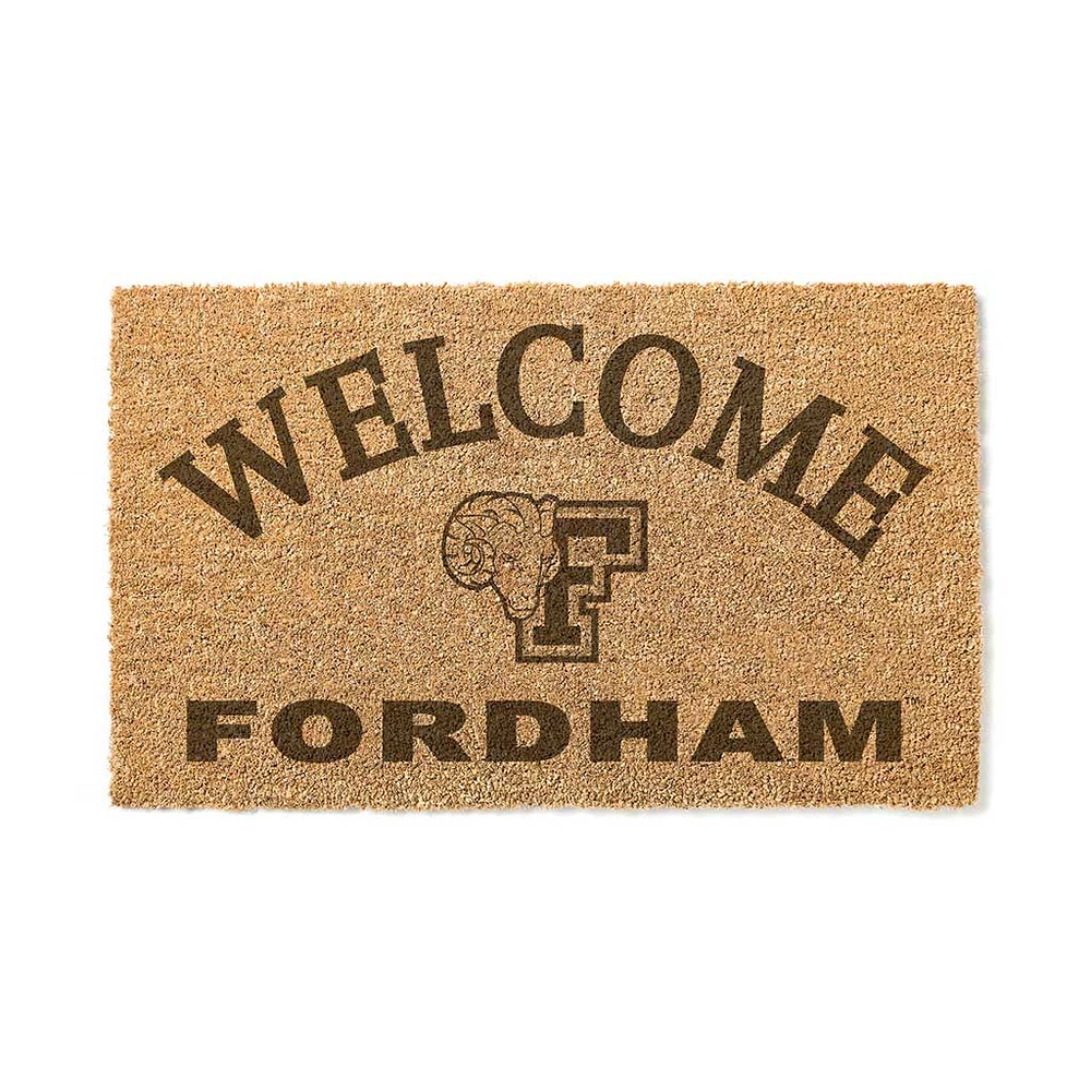 Fordham Rams 18" x 34" Welcome Coir Doomat