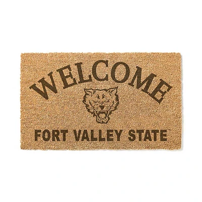 Fort Valley State Wildcats 18" x 34" Welcome Coir Doomat