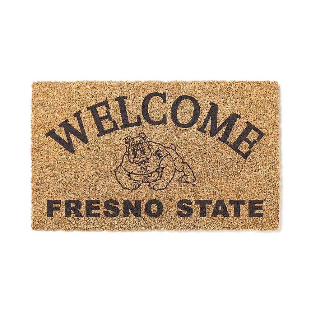 Fresno State Bulldogs 18" x 34" Welcome Coir Doomat
