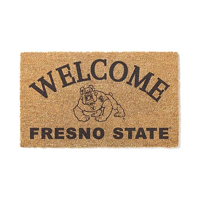 Fresno State Bulldogs 18" x 34" Welcome Coir Doomat