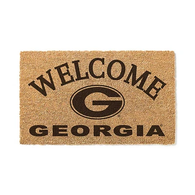 Georgia Bulldogs 18" x 34" Welcome Coir Doomat