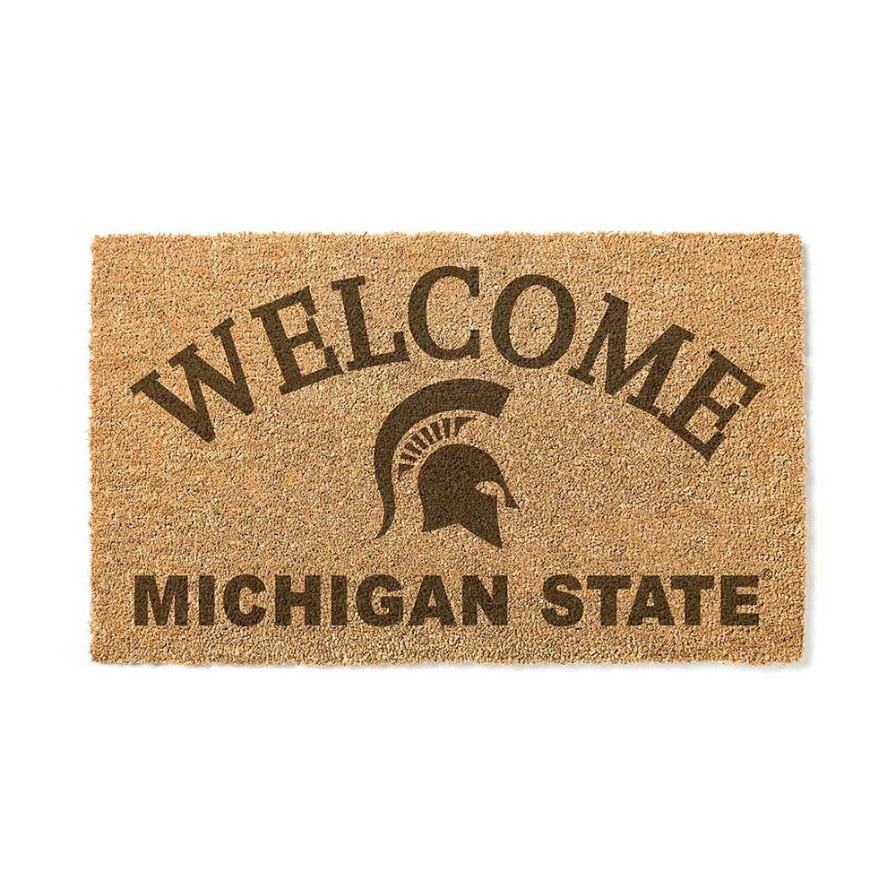 Michigan State Spartans 18" x 34" Welcome Coir Doomat