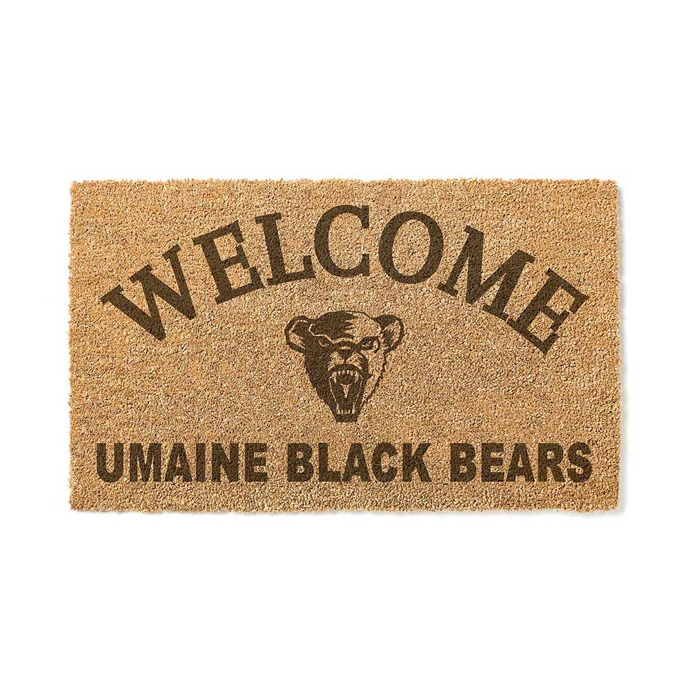 Maine Black Bears 18" x 34" Welcome Coir Doomat