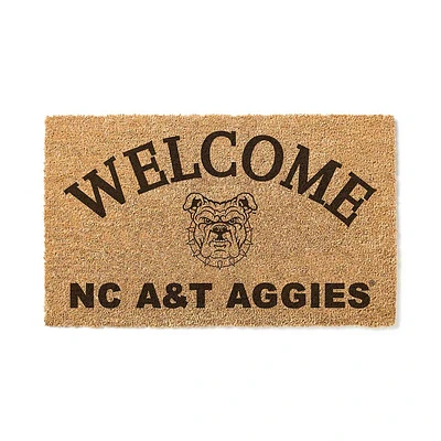 North Carolina A&T Aggies 18" x 34" Welcome Coir Doomat