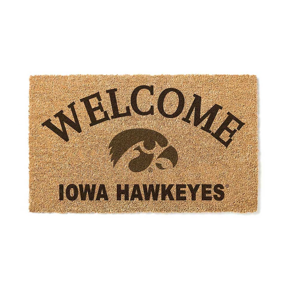 Iowa Hawkeyes 18" x 34" Welcome Coir Doomat