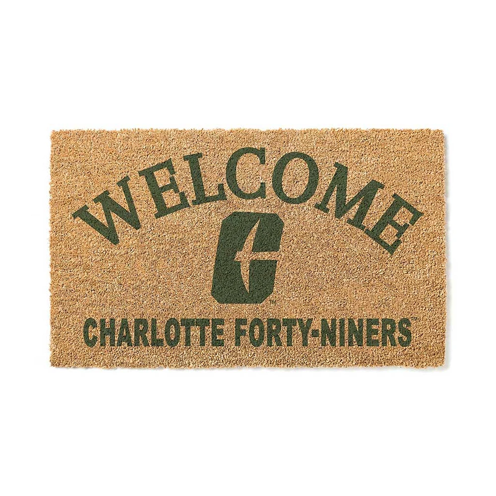 Charlotte 49ers 18" x 34" Welcome Coir Doomat